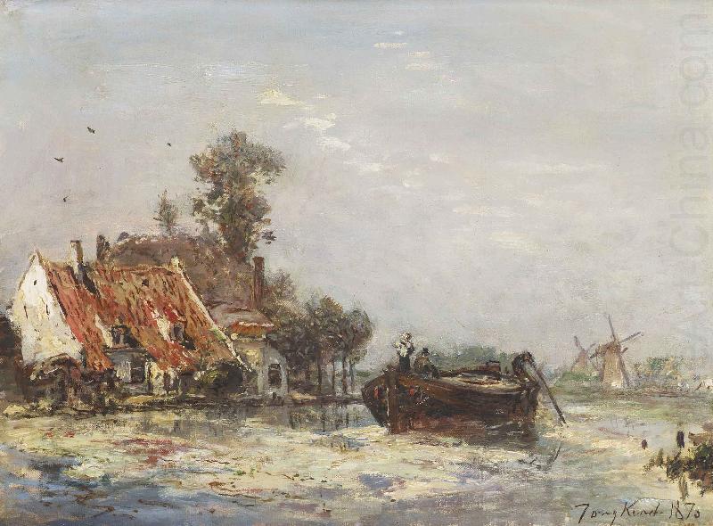 Johan Barthold Jongkind River near Rotterdam china oil painting image